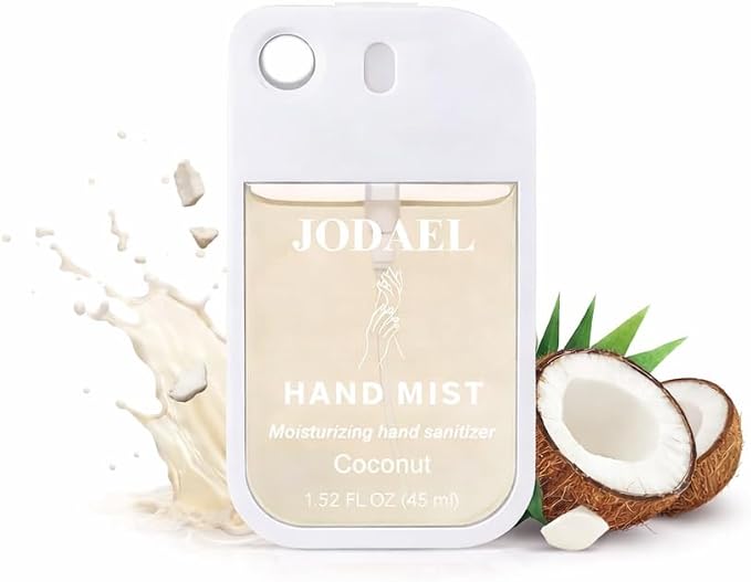 Hydrating Hand Sanitizer Spray – Travel Size Coconut Mist