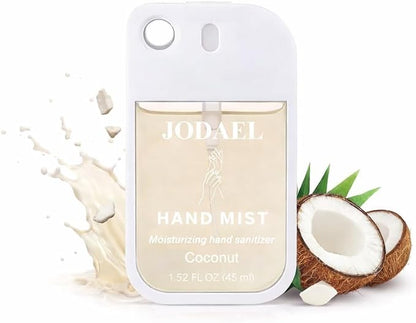 Hydrating Hand Sanitizer Spray – Travel Size Coconut Mist