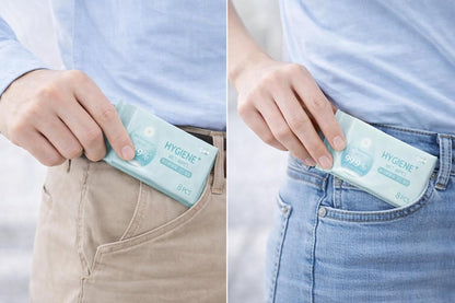 Pocket Size Disinfecting Wet Wipes – Travel Hygiene Pack (8 Count)